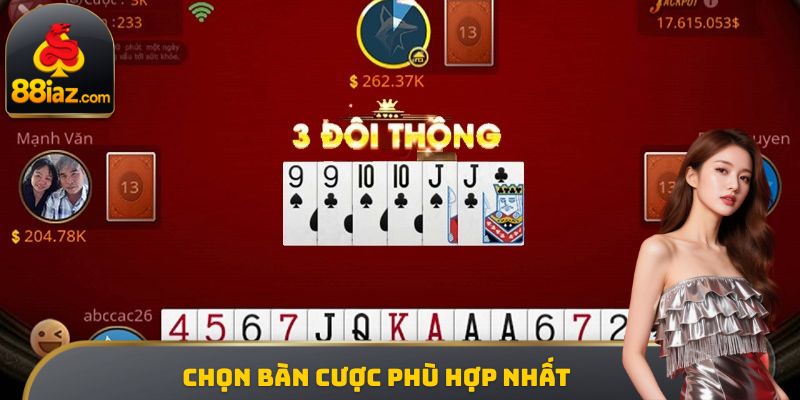 Chọn bàn cược phù hợp nhất